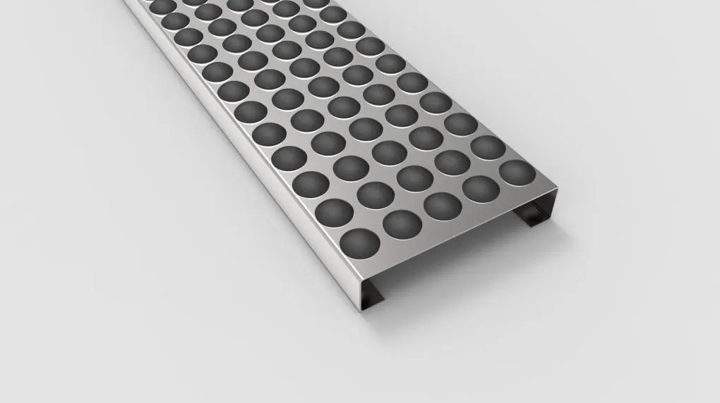 Geperforeerd paneel 50 rubber dop