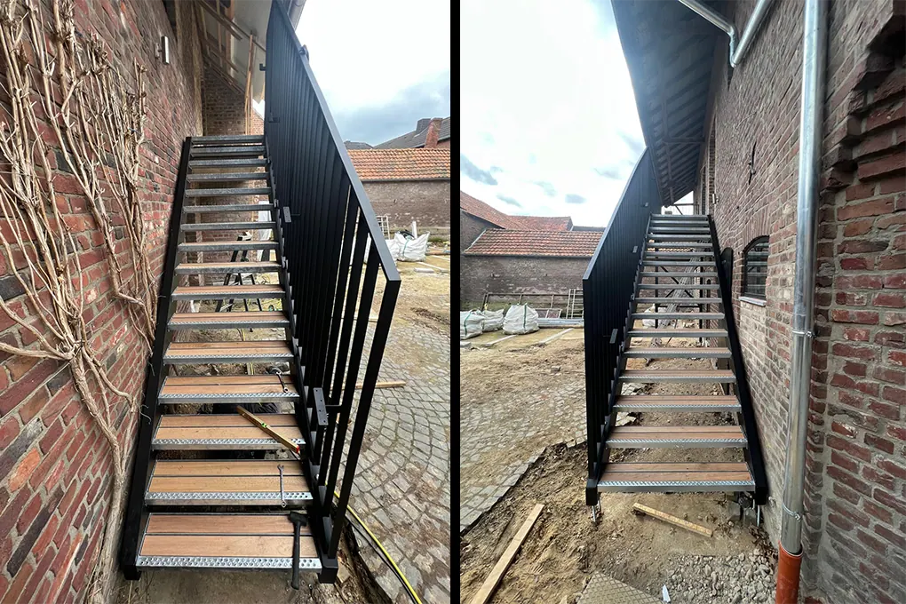 JettyDeck trappen en bordessen B&B Bon Vert