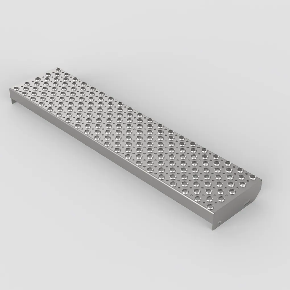 Geperforeerd paneel traptrede