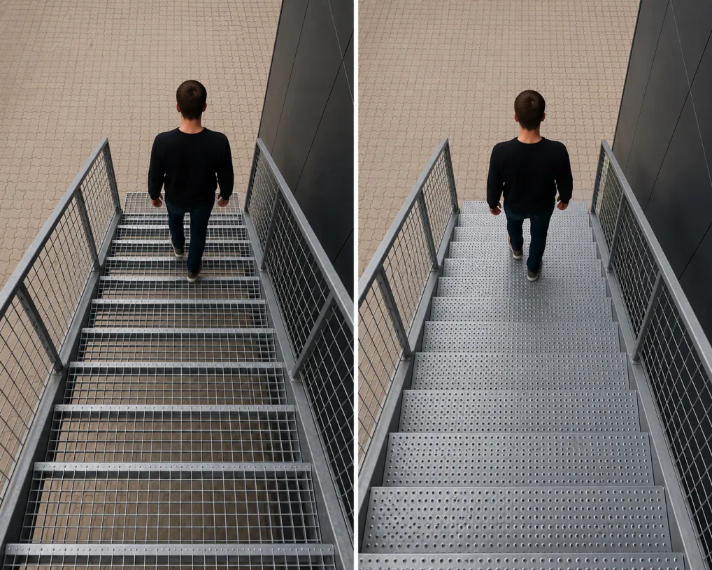 Persrooster traptrede of perfotrede? Kiezen voor minder doorkijk